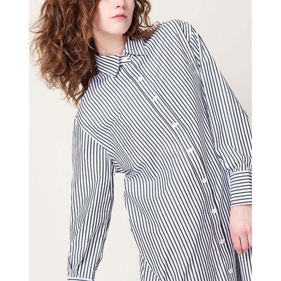 Maria McManus Striped Shirtdress in Black/White, size XS (fits size Small) - Picture 3 of 13
